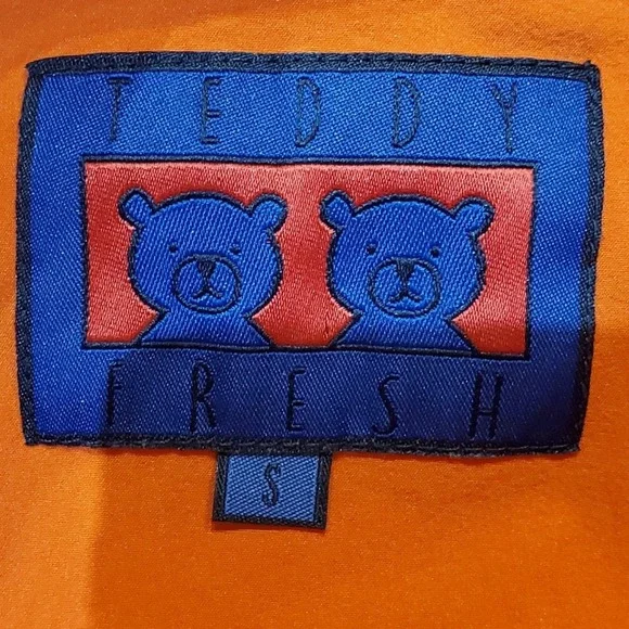 Teddy Fresh Colorblock Pullover Windbreaker Jacket Size S Anorak Hooded 1/2 Zip - Picture 8 of 13